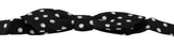 Nœud papillon ajustable à pois noirs Dolce &amp; Gabbana