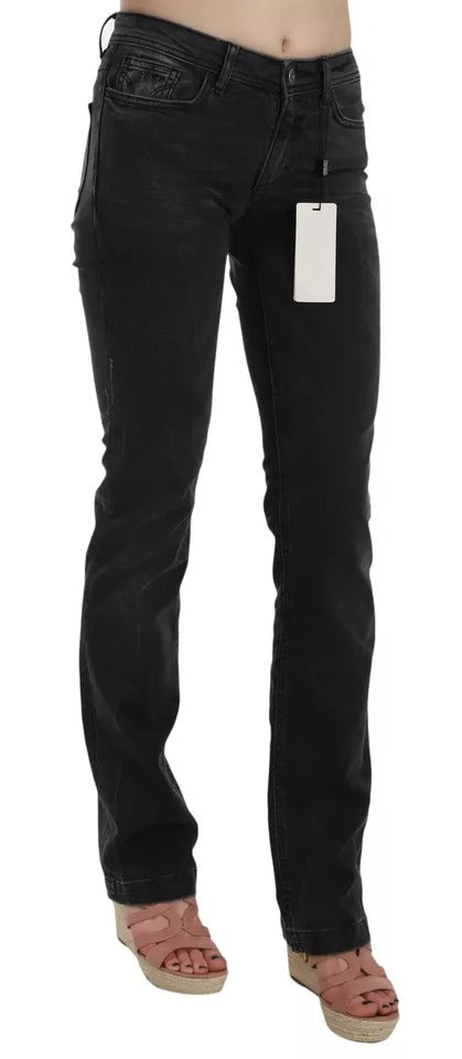 Dolce & Gabbana Jeans Slim Fit Noirs en Coton D&G