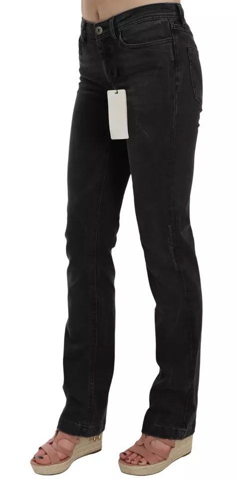 Dolce & Gabbana Jeans Slim Fit Noirs en Coton D&G