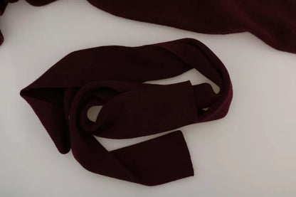 Dolce &amp; Gabbana Bordeaux Cashmere Kroon Cardigan Trui