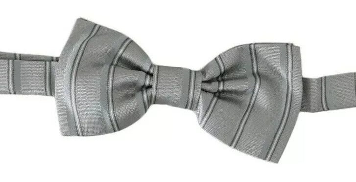 Nœud papillon ajustable Dolce &amp; Gabbana avec doublure gris clair
