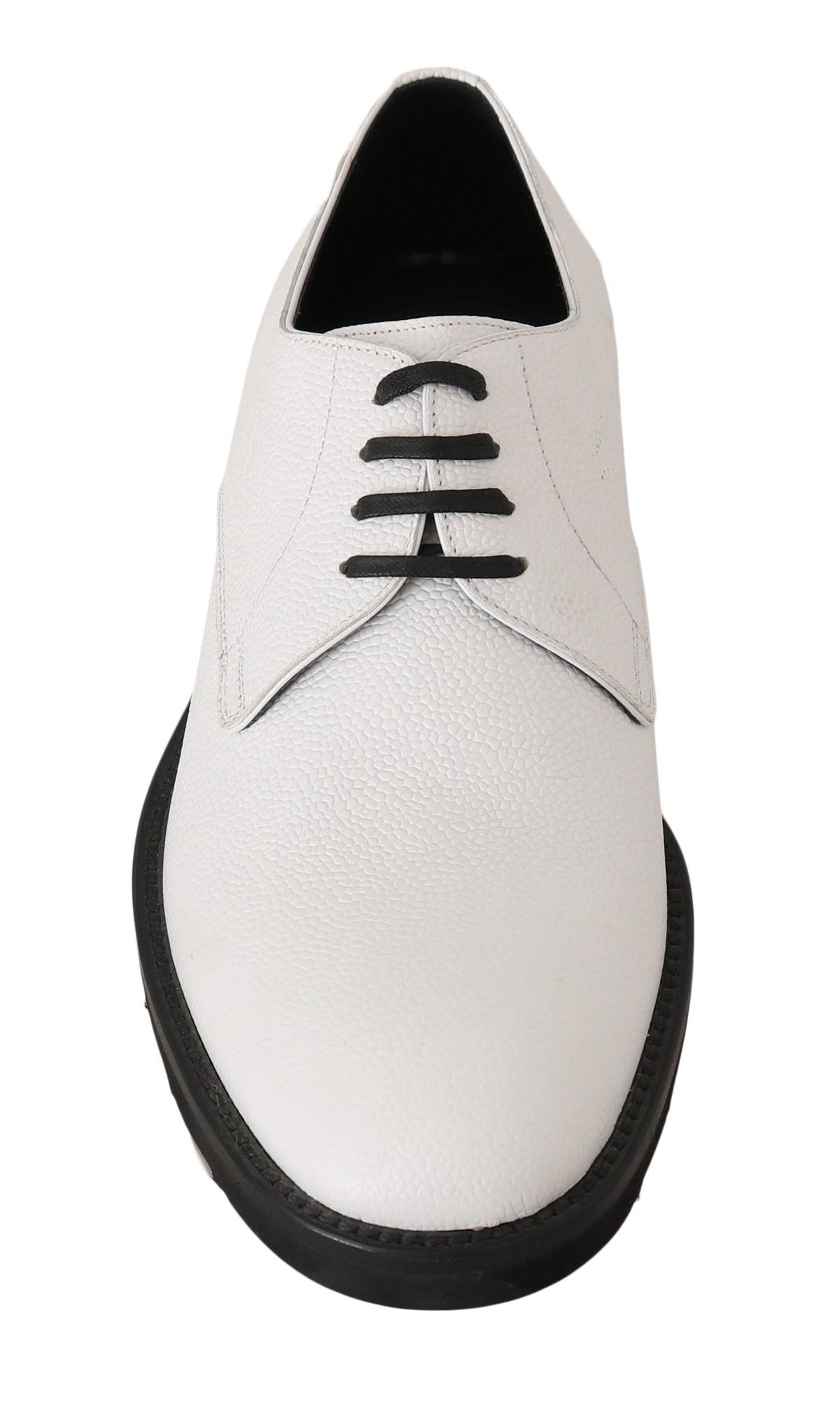 Chaussures habillées Derby en cuir blanc Dolce &amp; Gabbana