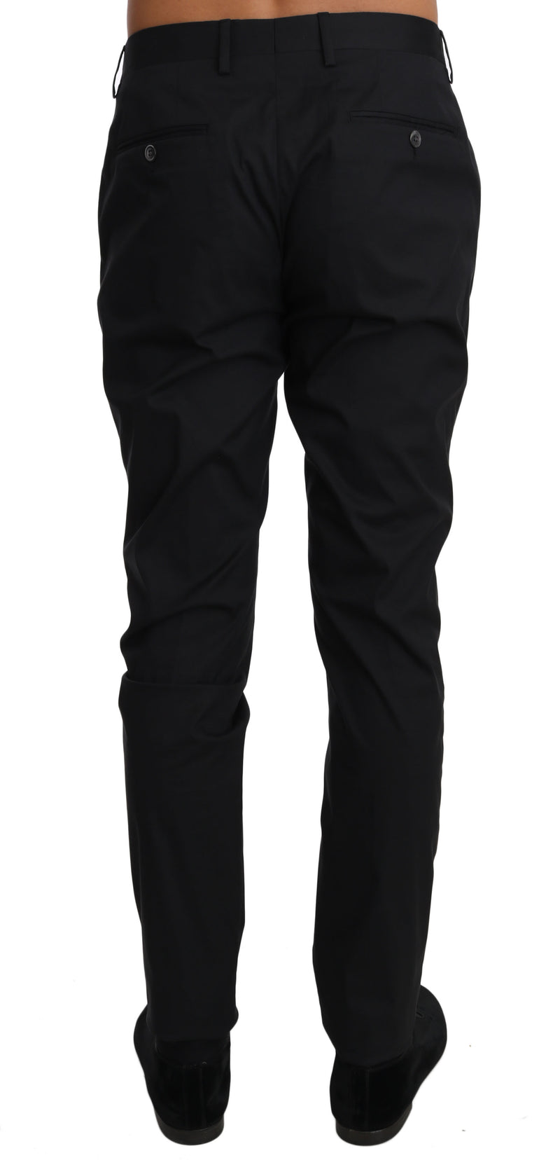 Pantalon habillé Dolce &amp; Gabbana en coton stretch noir