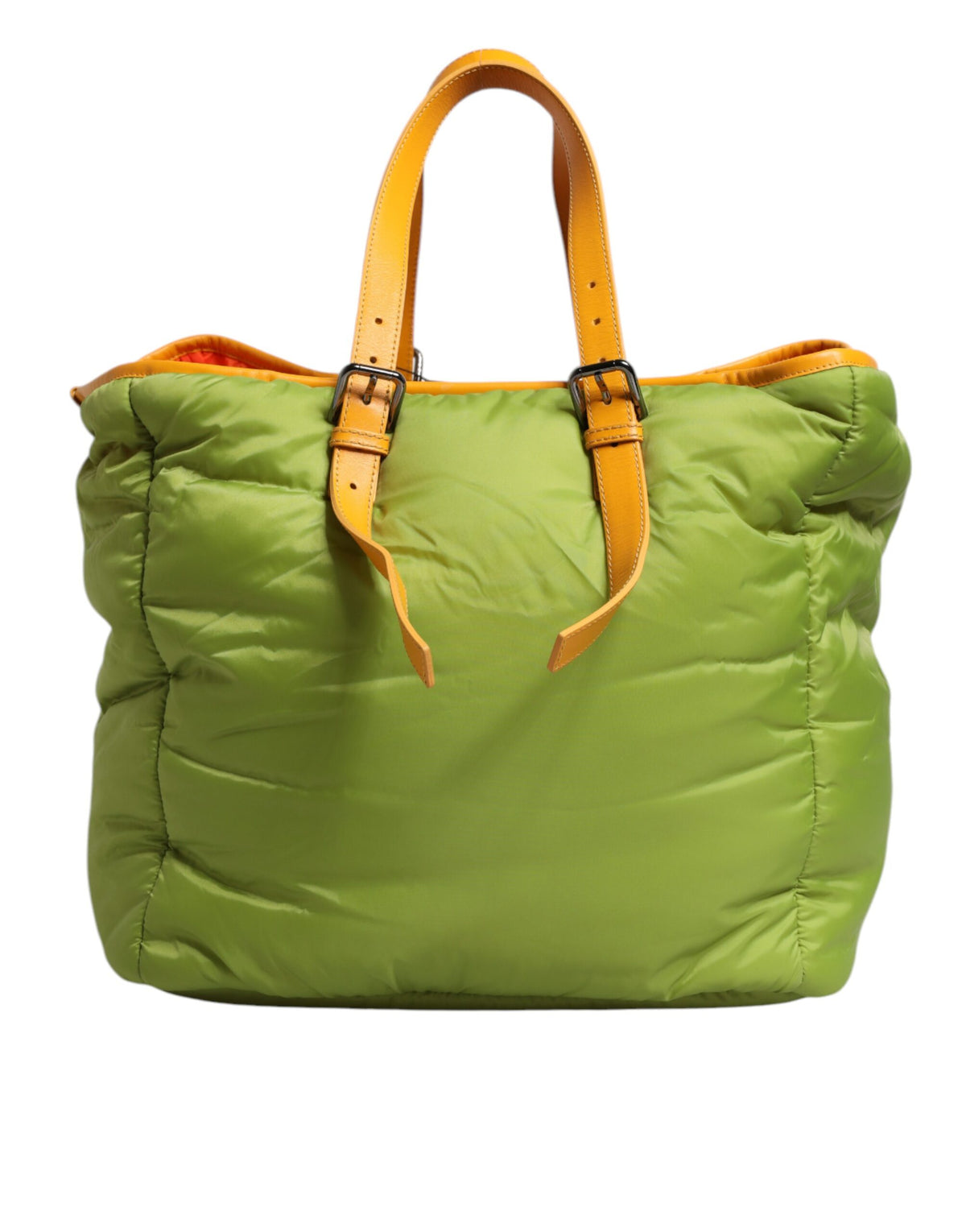 Dolce & Gabbana Sac Tote Crossbody en Nylon Vert avec Logo