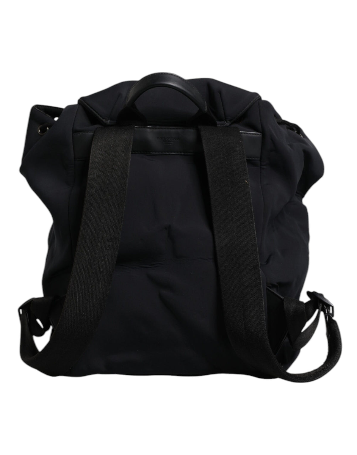 Sac à dos d'école Dolce & Gabbana en néoprène noir et nylon avec logo DG