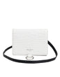 Dolce & Gabbana Witblauwe Leren Bifold Crossbody Sling Portemonnee
