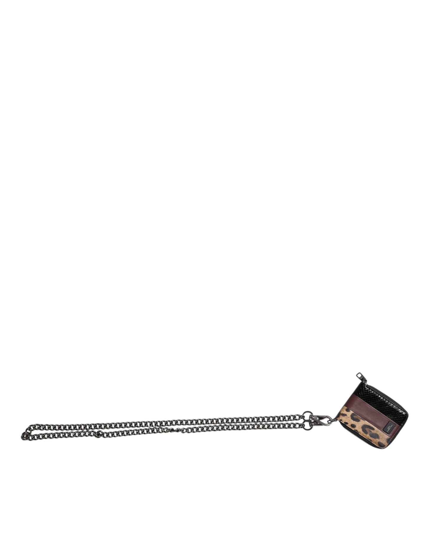 Dolce & Gabbana Multicolor Leopard Leather DG Bifold Kaarthouder Portemonnee