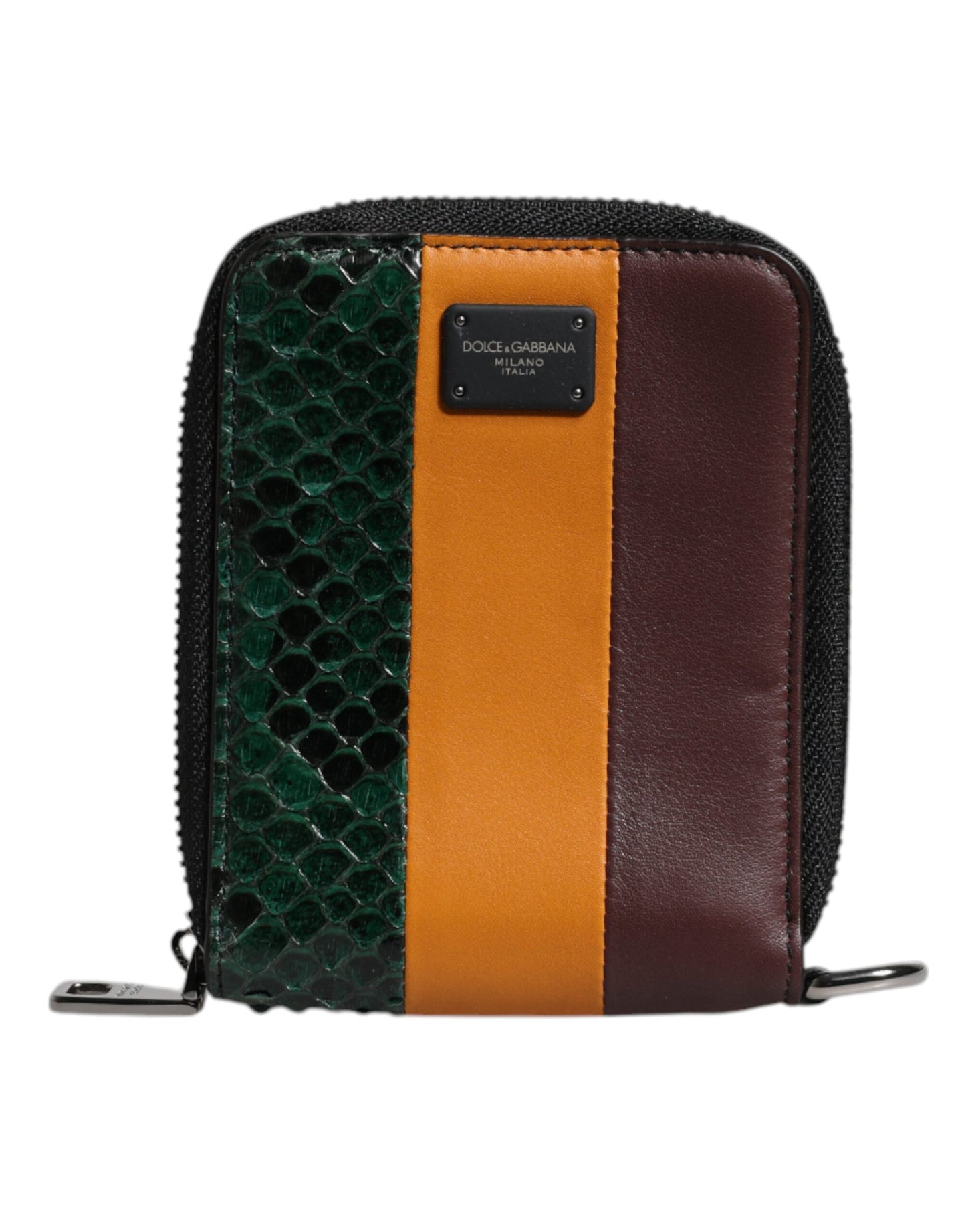 Dolce & Gabbana Multicolor Exotic Leather DG Bifold Kaarthouder Portemonnee