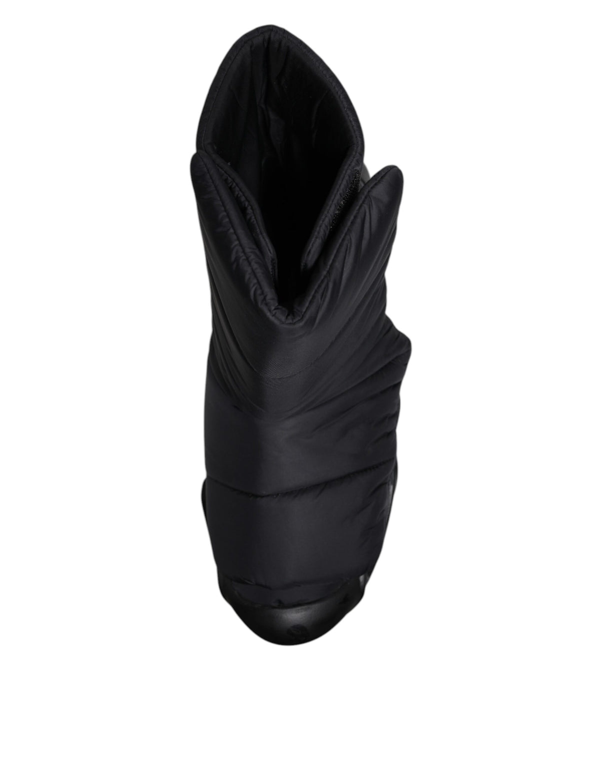 Dolce & Gabbana Black Slip On Wave Quilted Sneakers