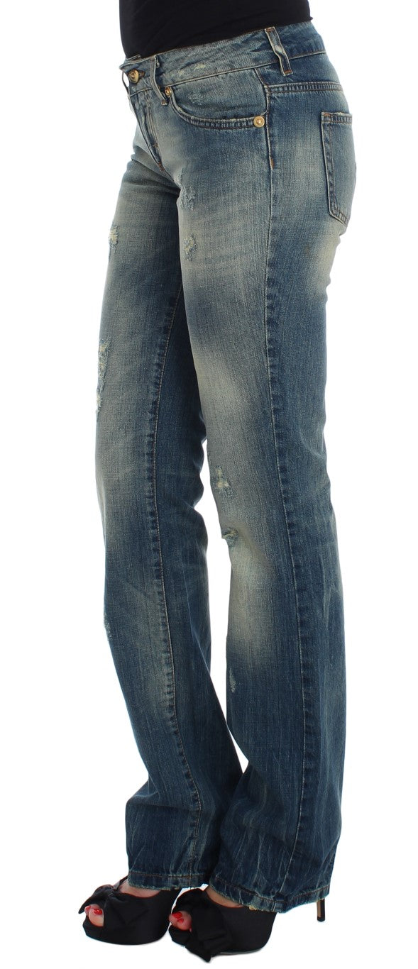 Jeans Cavalli en coton bleu, taille basse