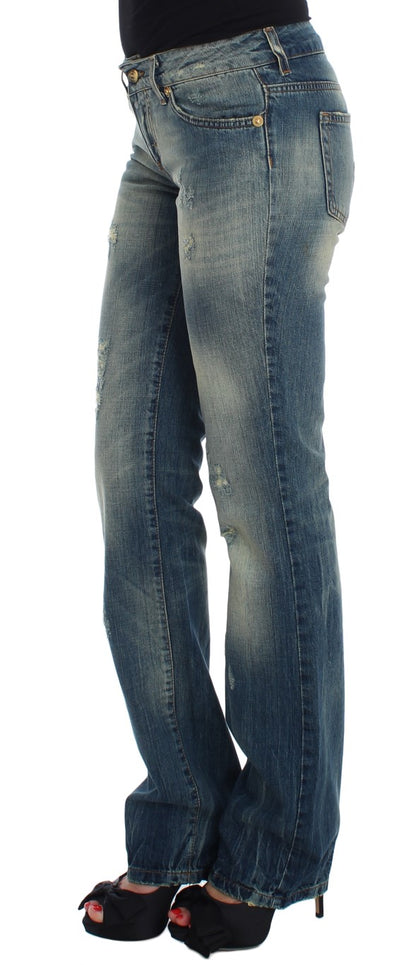 Jeans Cavalli en coton bleu, taille basse