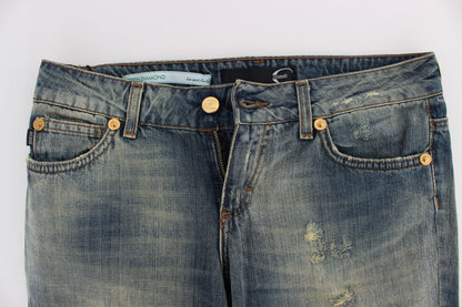 Jeans Cavalli en coton bleu, taille basse