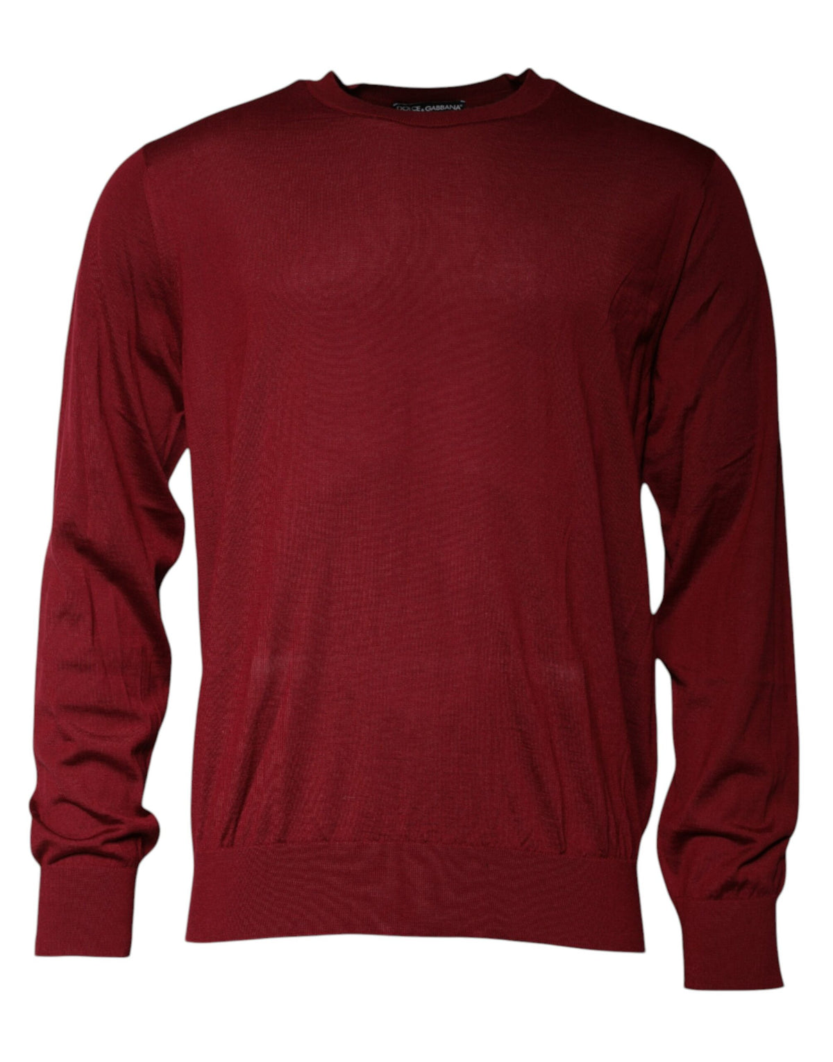 Pull en cachemire à col rond bordeaux de Dolce &amp; Gabbana