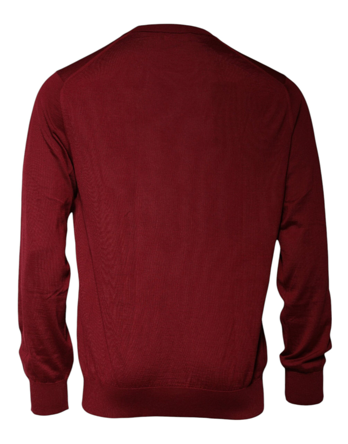 Pull en cachemire à col rond bordeaux de Dolce &amp; Gabbana