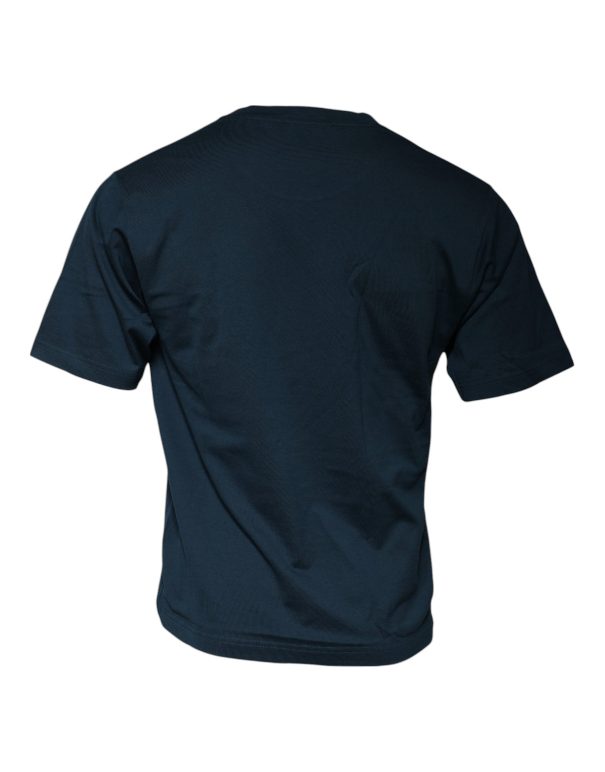 T-shirt à manches courtes à col rond bleu avec logo Dolce &amp; Gabbana
