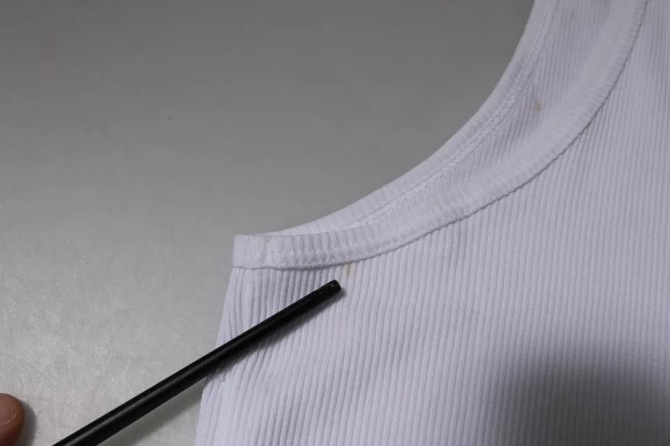 Débardeur blanc en coton sans manches et à col rond de Dolce &amp; Gabbana