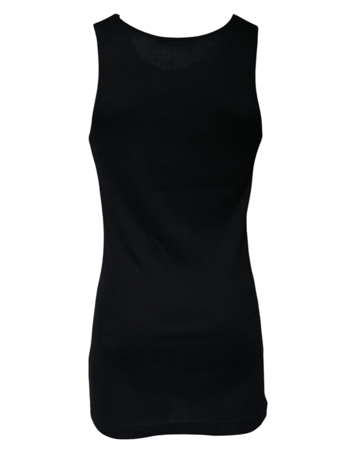 Dolce & Gabbana Zwart Katoenen Mouwloze Ronde Hals Tanktop