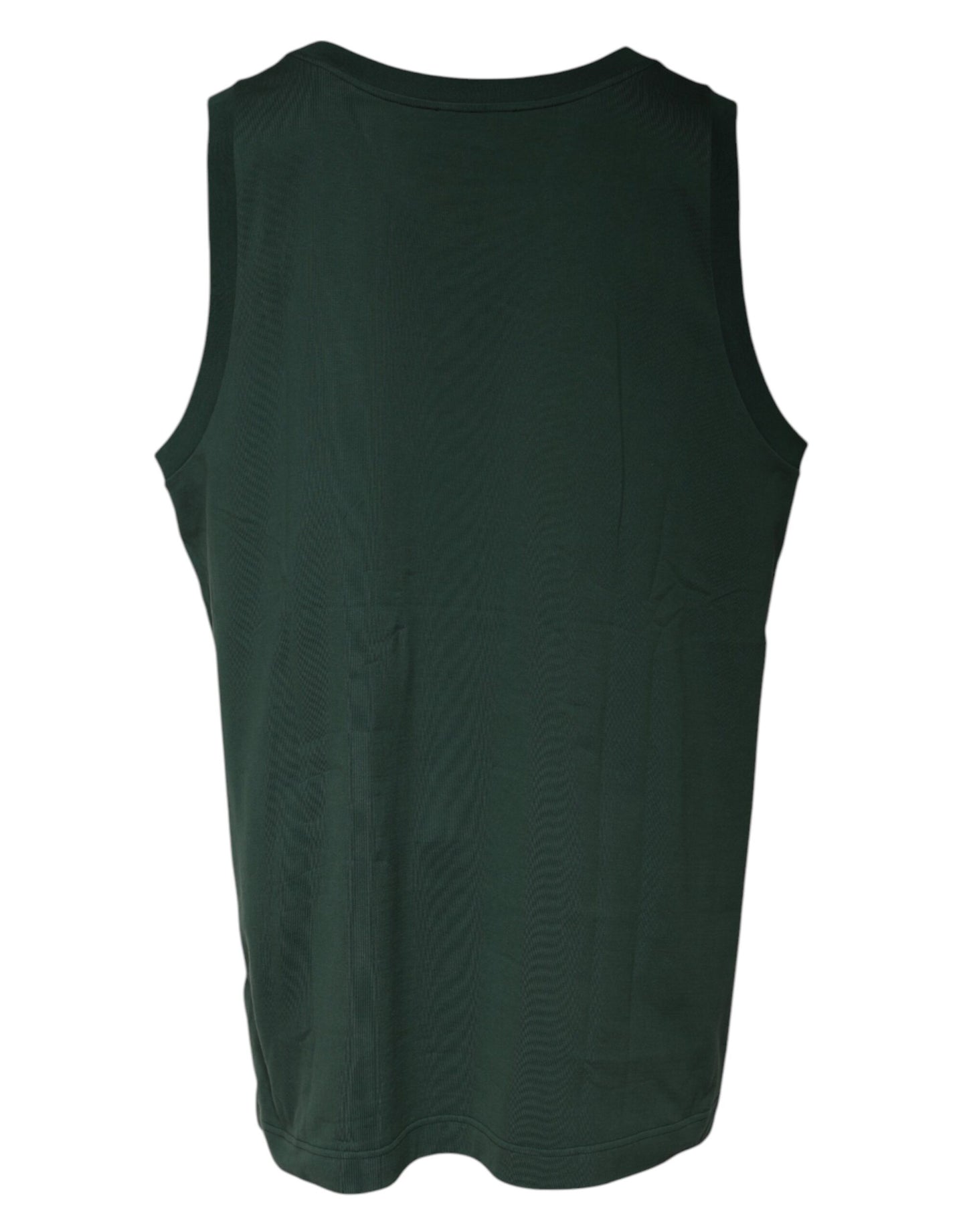 Dolce & Gabbana Groene DG Mouwloze Ronde Hals Tanktop