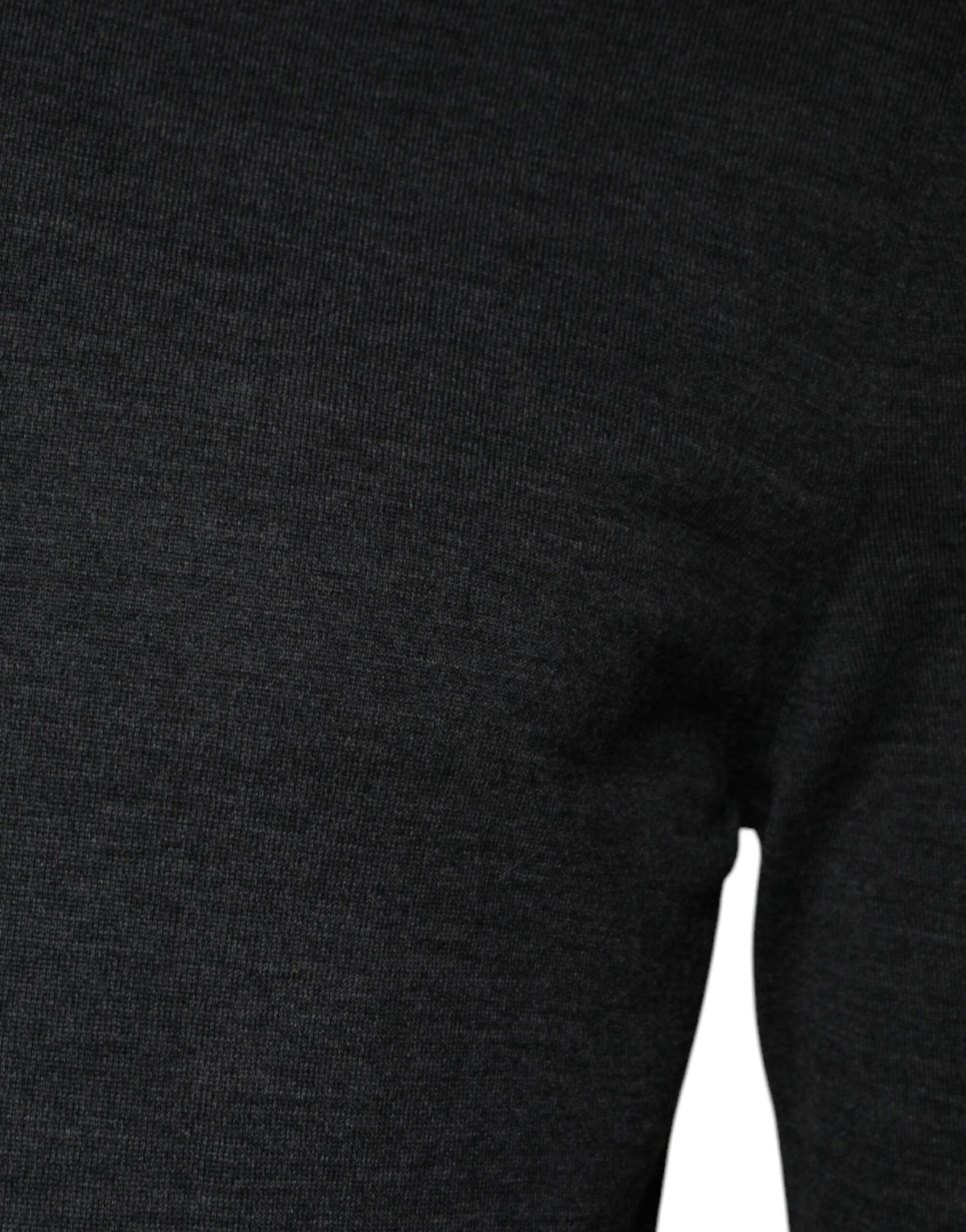 Pull en laine grise à col montant en jersey de Dolce &amp; Gabbana