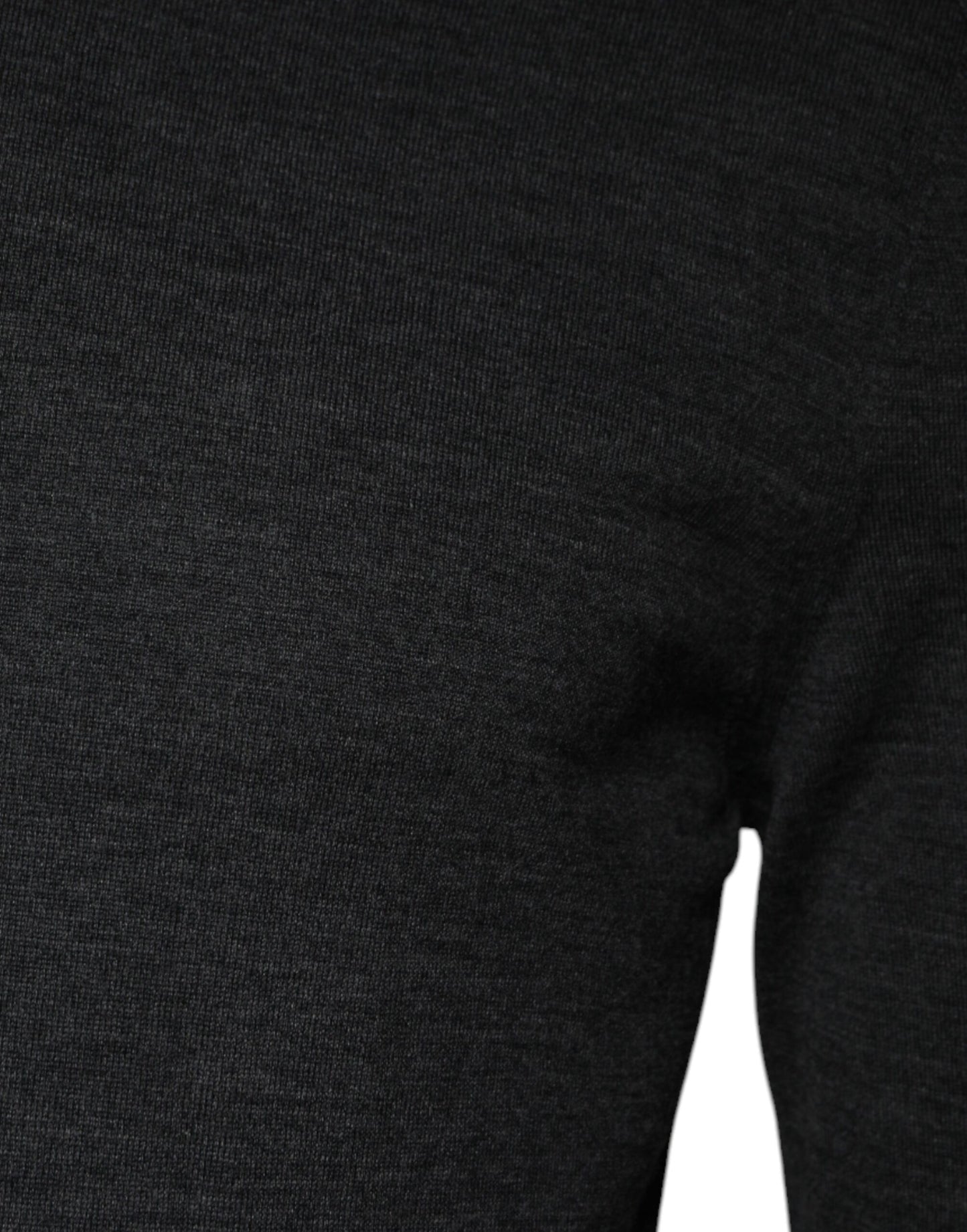 Pull en laine grise à col montant en jersey de Dolce & Gabbana