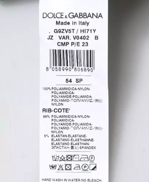 Dolce & Gabbana Groene Logo Crew Neck Pullover Sweater van Nylon