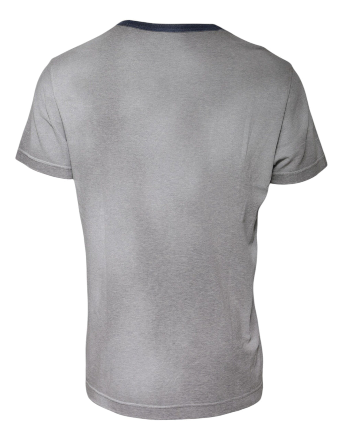 T-shirt en coton à col rond avec imprimé du logo Dolce &amp; Gabbana gris.