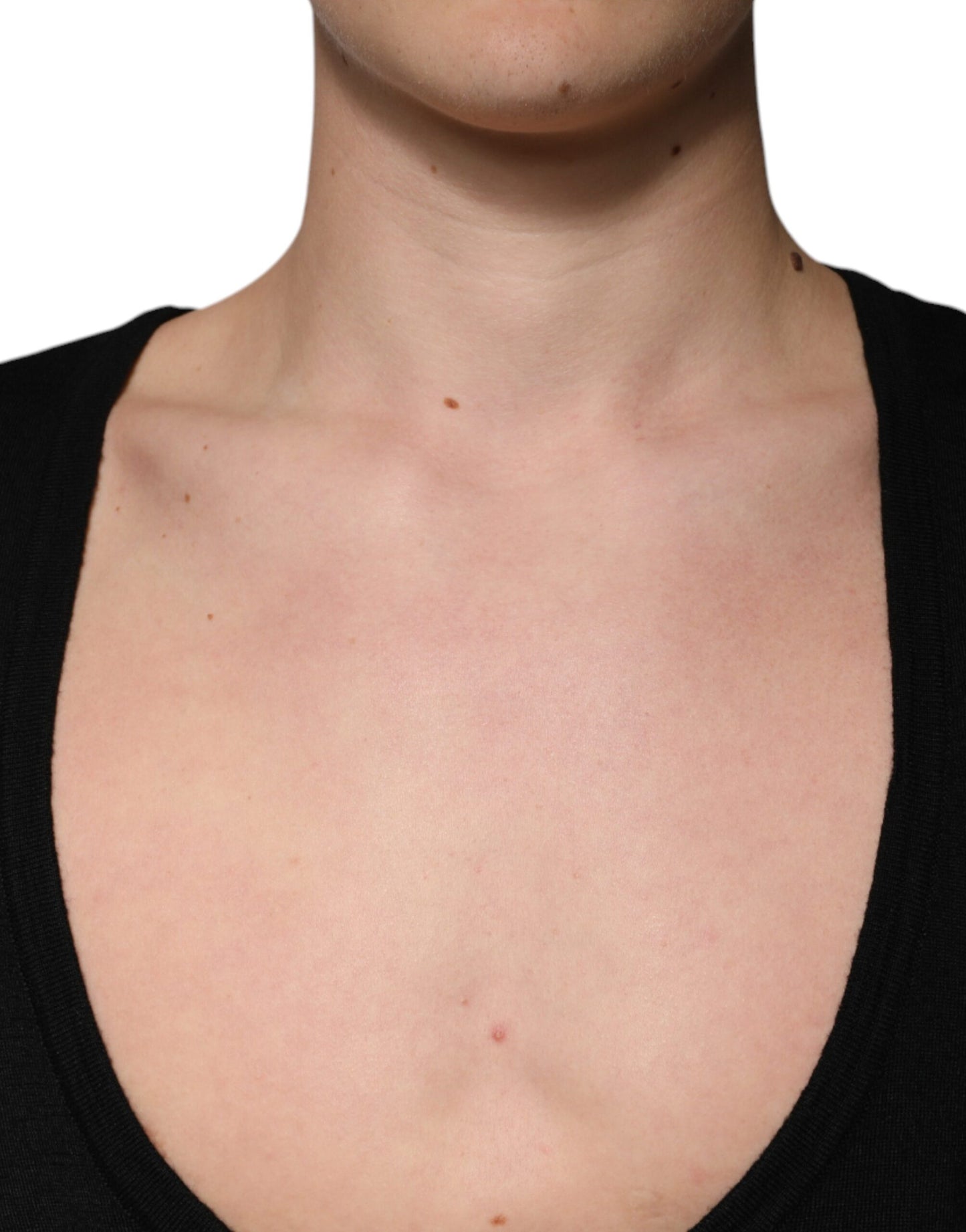 Pull en laine à col rond noir de Dolce & Gabbana