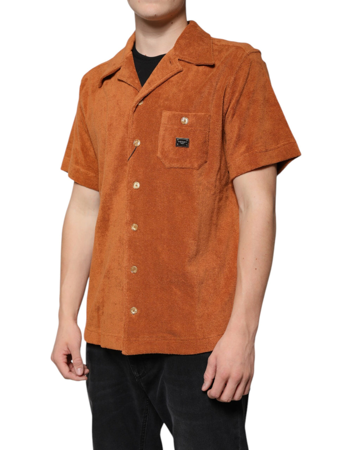 Chemise à col boutonné en velours de coton Hazel de Dolce &amp; Gabbana