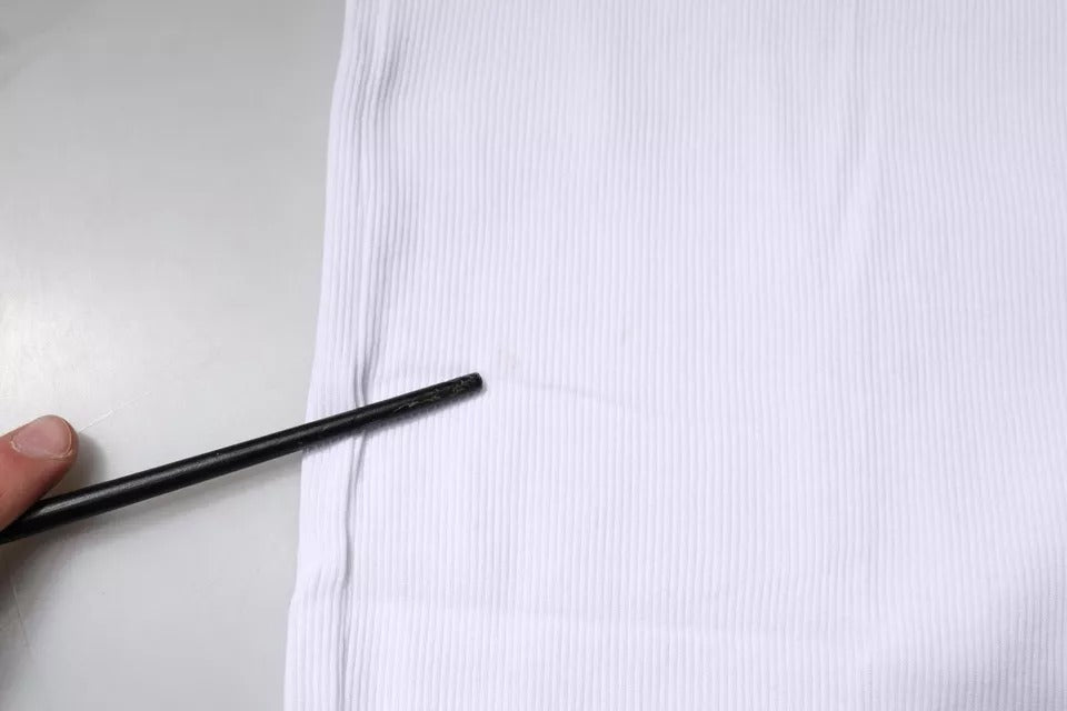 Débardeur blanc en coton sans manches et à col rond de Dolce & Gabbana