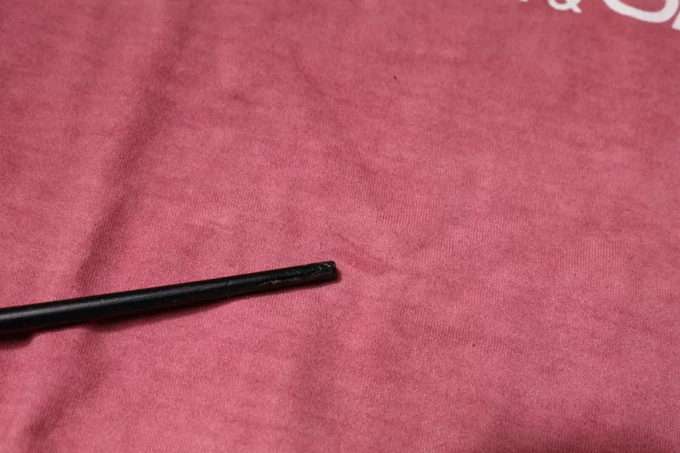 T-shirt en coton à col rond avec imprimé du logo rose de Dolce &amp; Gabbana