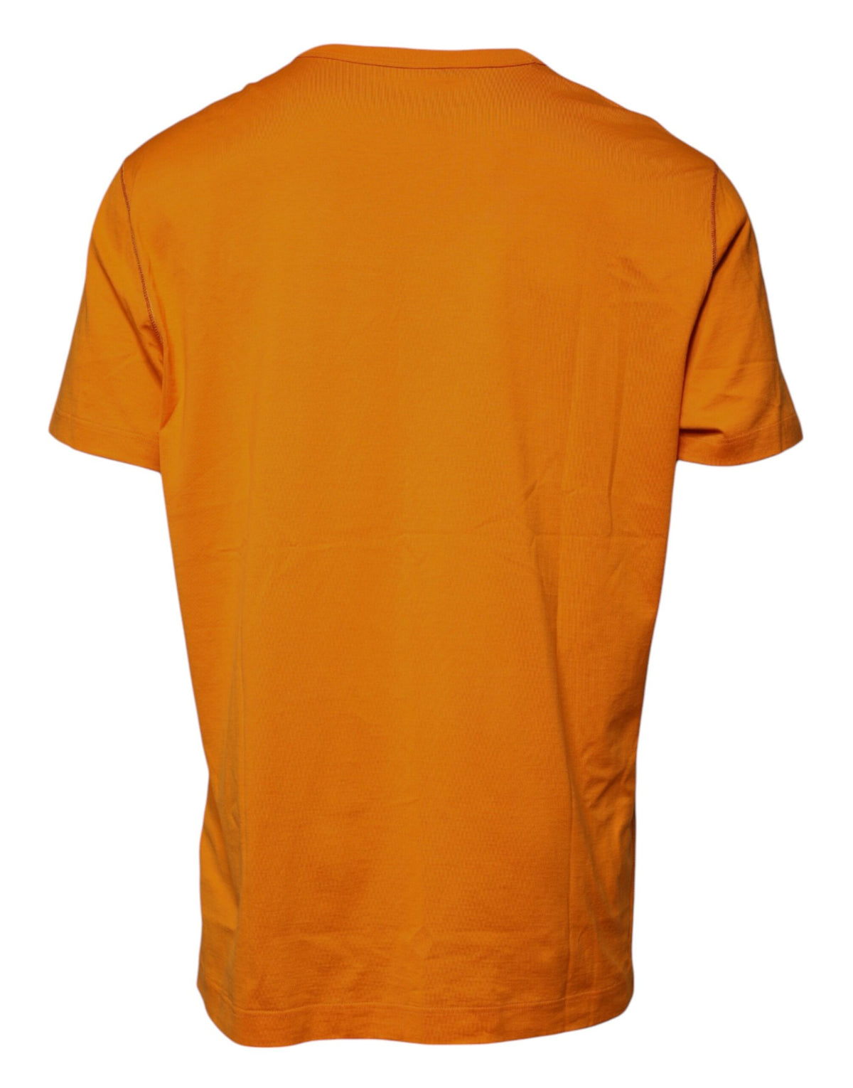 T-shirt en coton à col rond avec logo orange de Dolce &amp; Gabbana