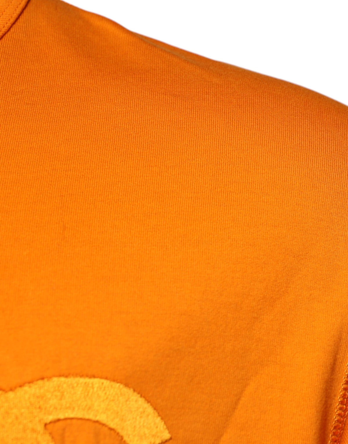 T-shirt en coton à col rond avec logo orange de Dolce &amp; Gabbana