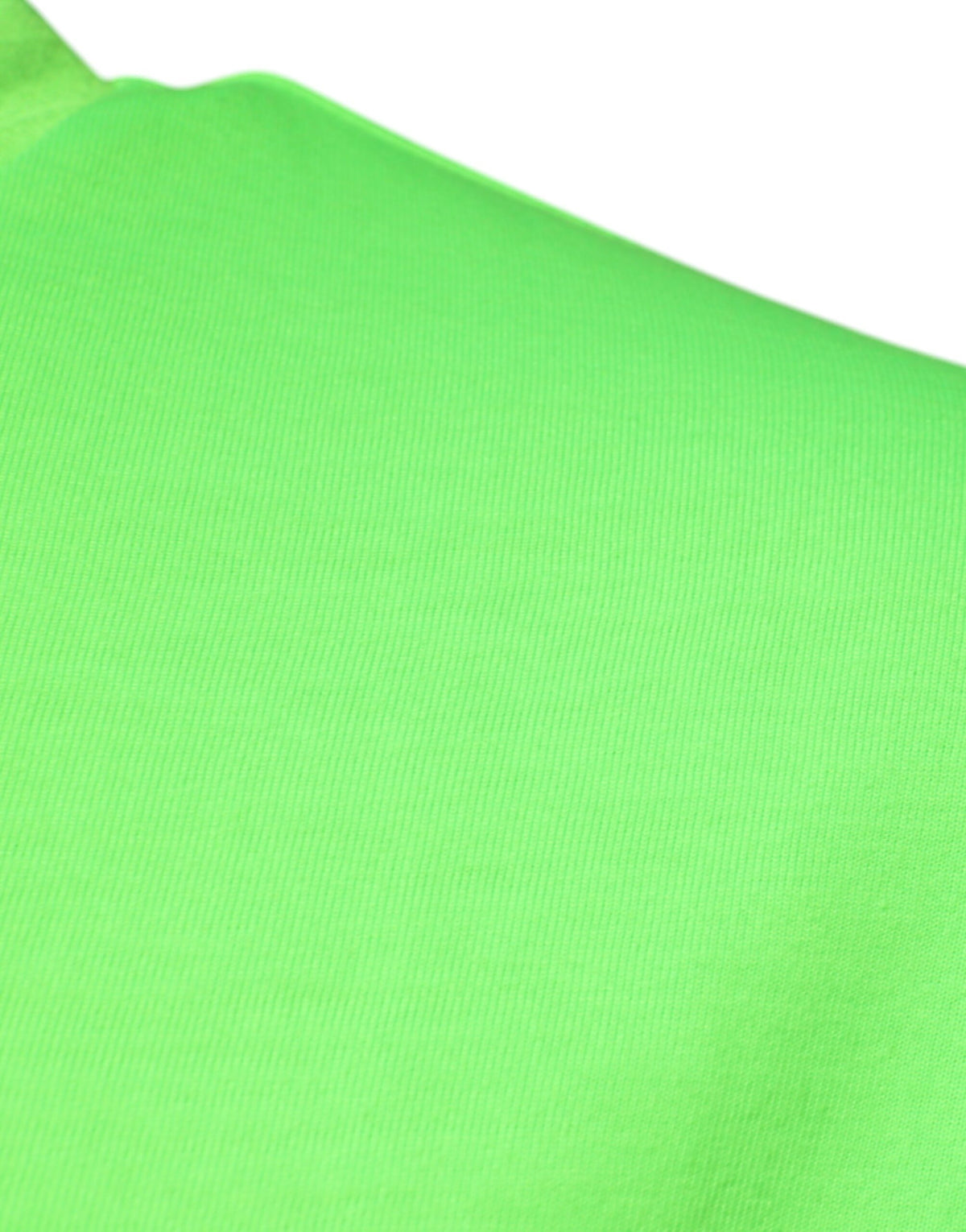T-shirt à col rond en polyester vert avec logo Dolce &amp; Gabbana