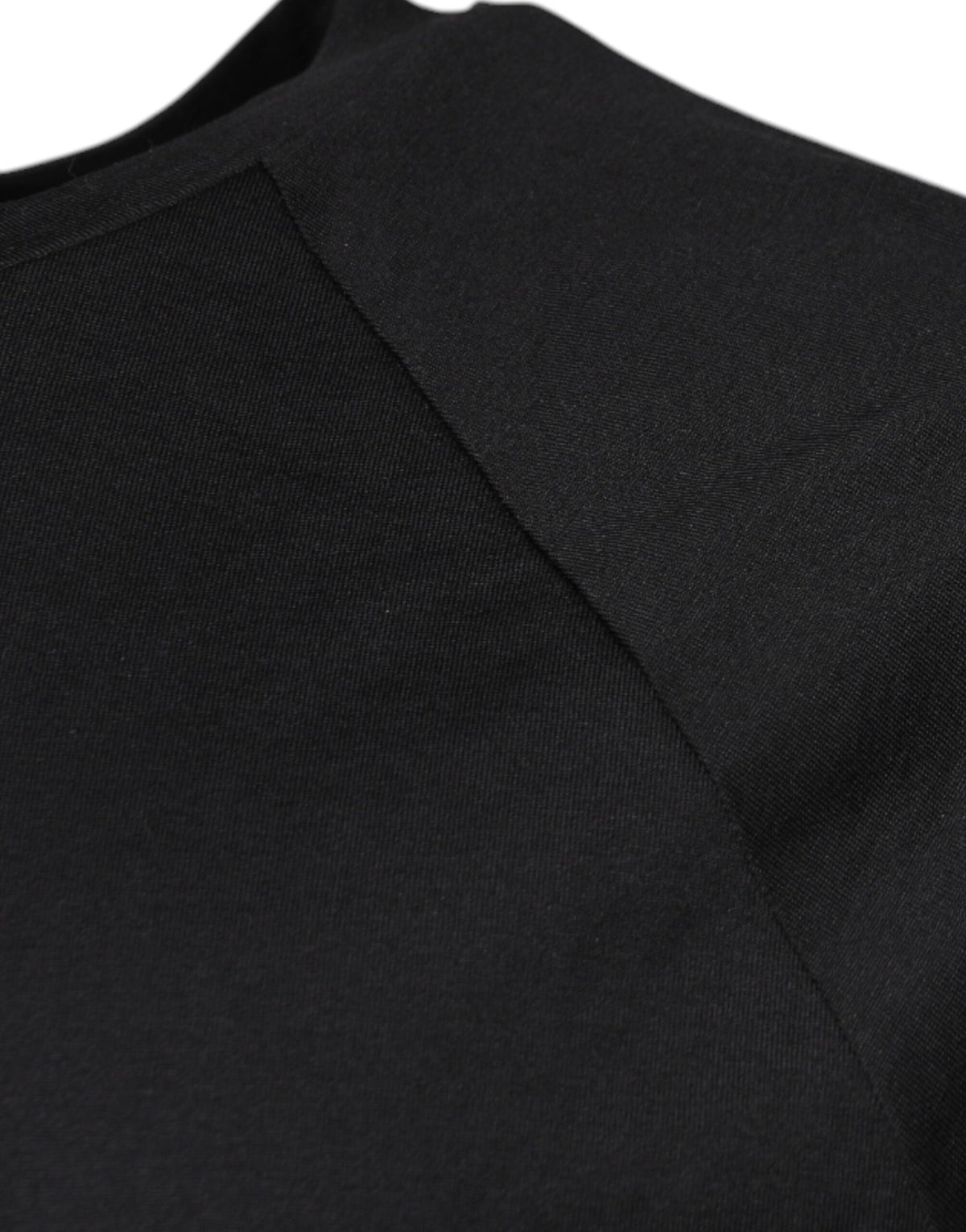 T-shirt en coton à col rond noir avec imprimé du logo Dolce &amp; Gabbana