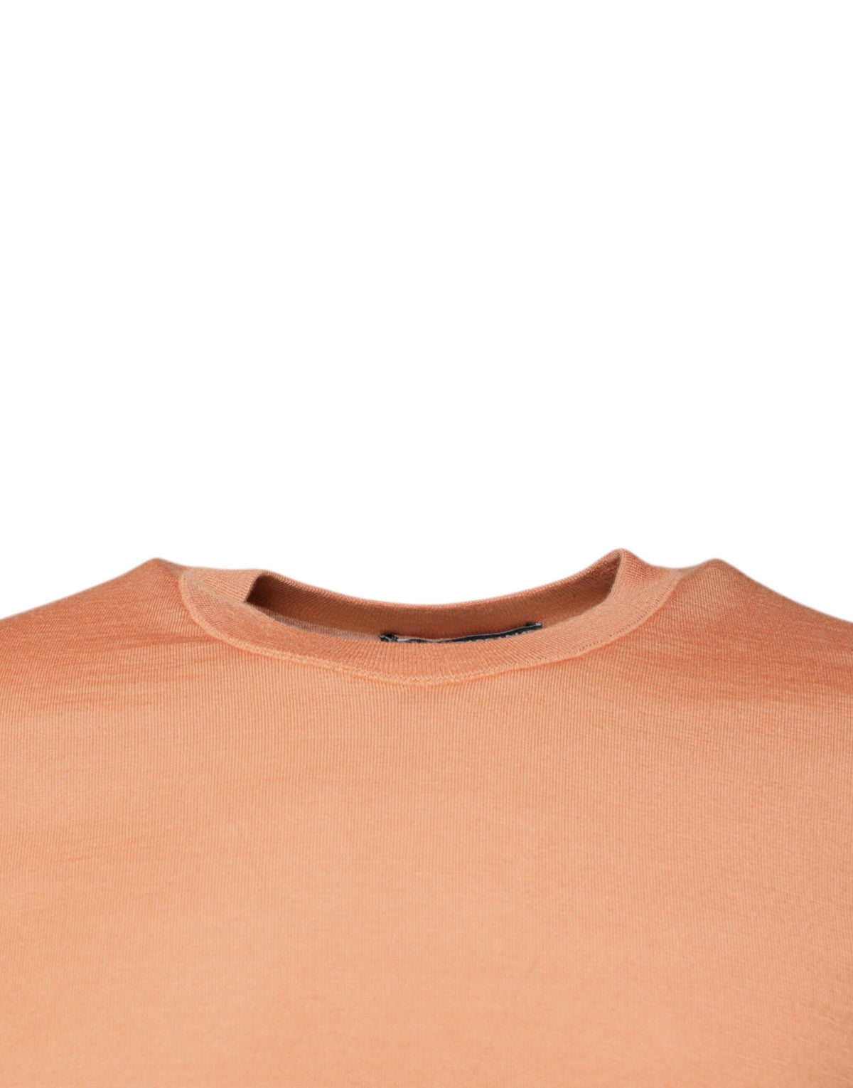 Pull court en laine beige à col rond de Dolce &amp; Gabbana