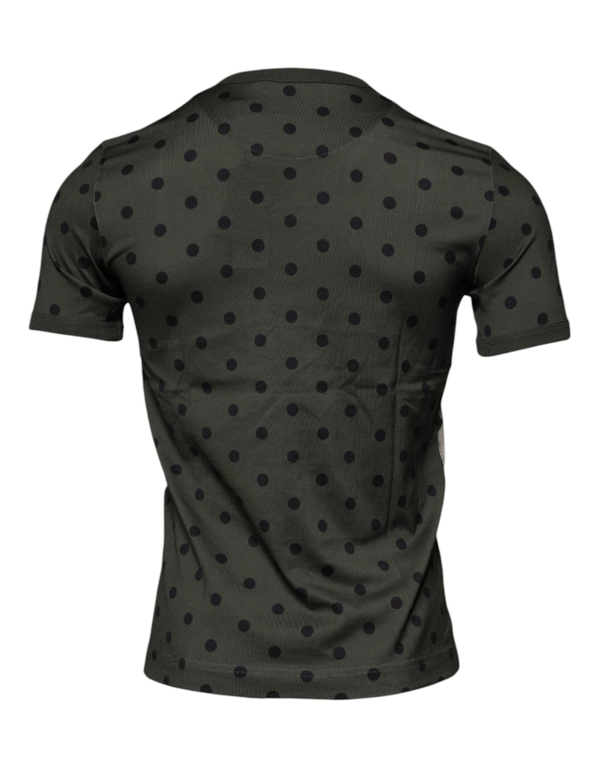 T-shirt à col rond en coton gris Sicilia de Dolce &amp; Gabbana