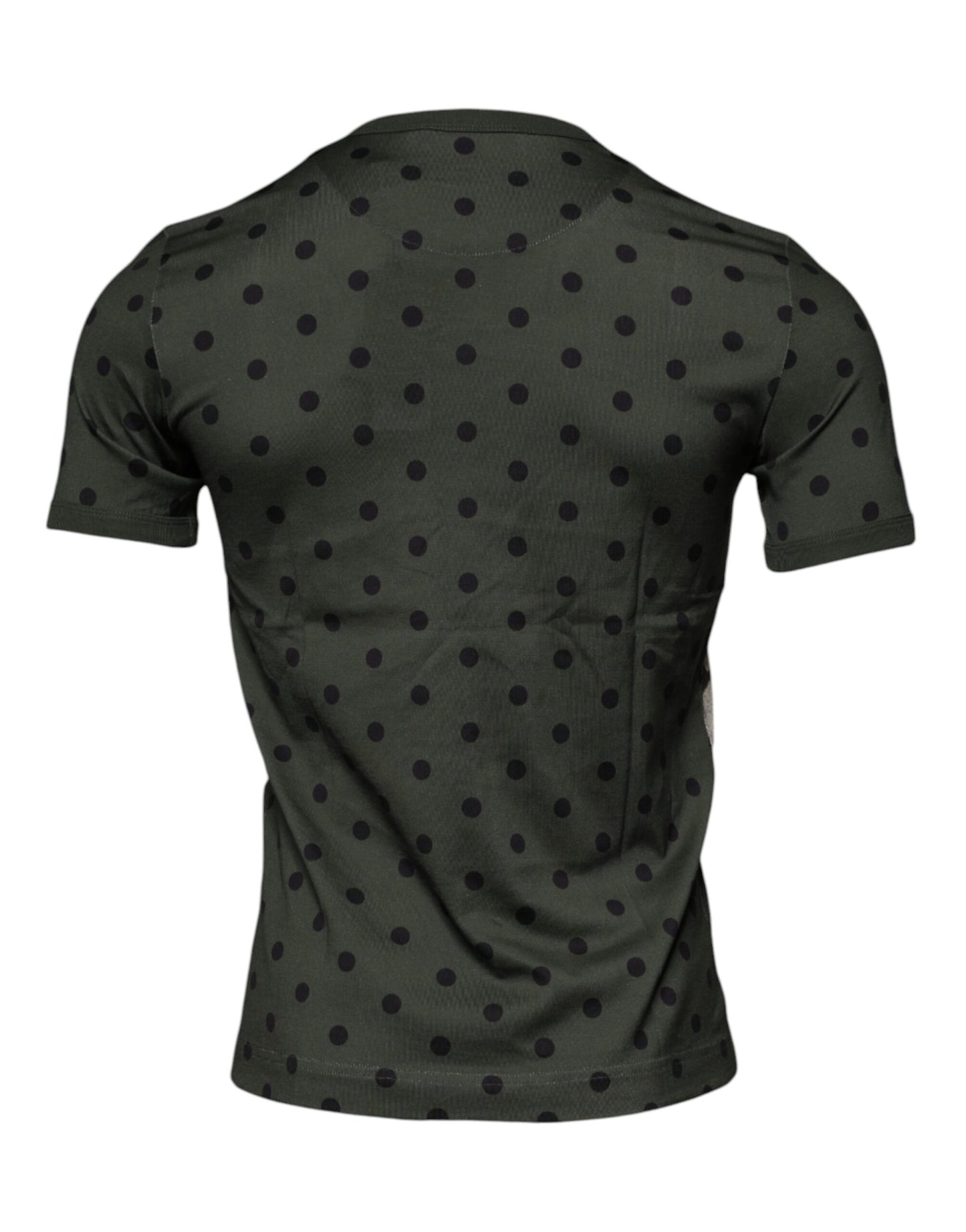 Dolce & Gabbana grijs Sicilia katoenen T-shirt met ronde hals