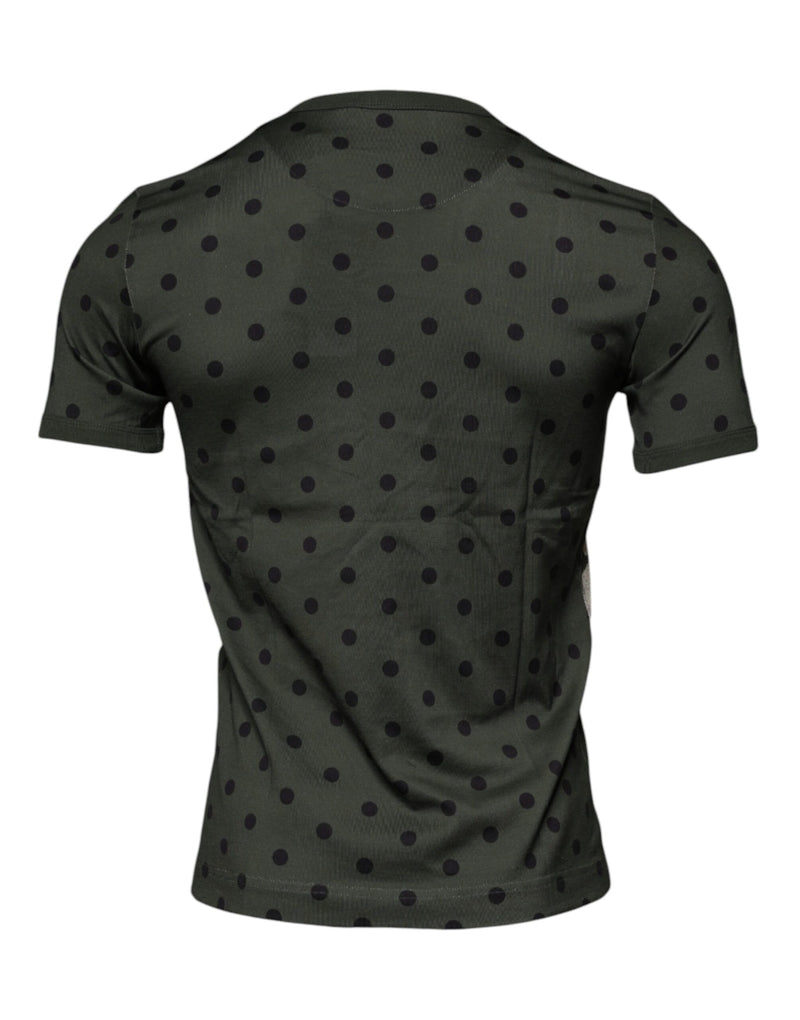 Dolce &amp; Gabbana grijs Sicilia katoenen T-shirt met ronde hals