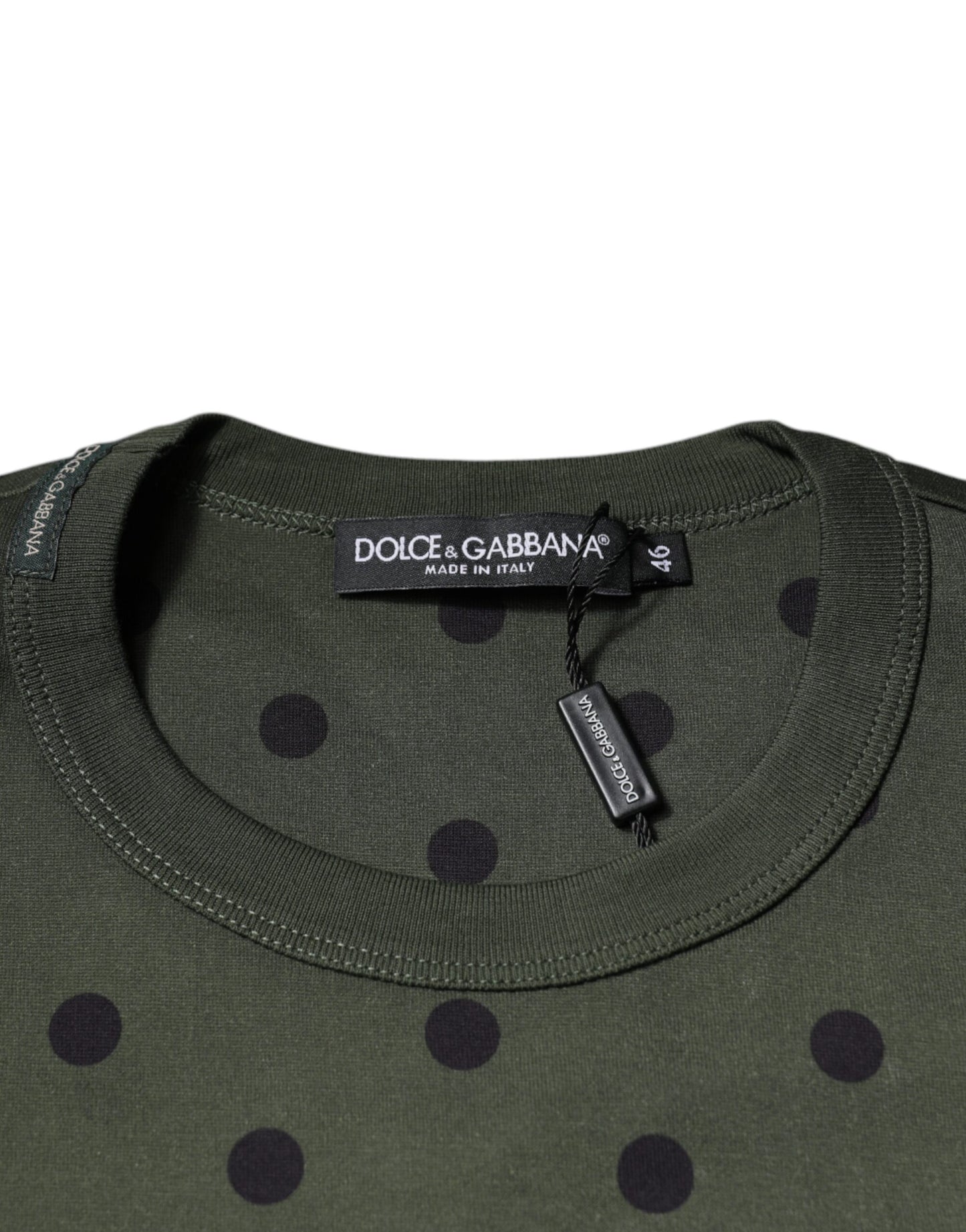 Dolce & Gabbana grijs Sicilia katoenen T-shirt met ronde hals