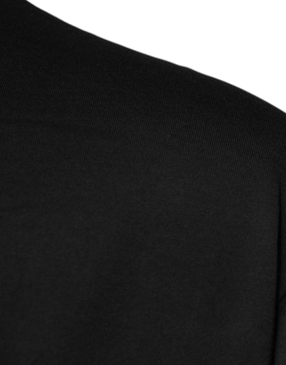 Dolce & Gabbana zwart T-shirt met logo, ronde hals en korte mouwen