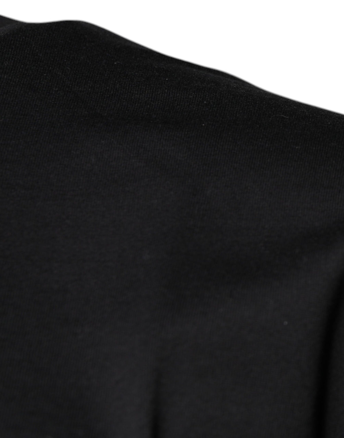 T-shirt en coton à col rond noir avec imprimé du logo DG de Dolce &amp; Gabbana