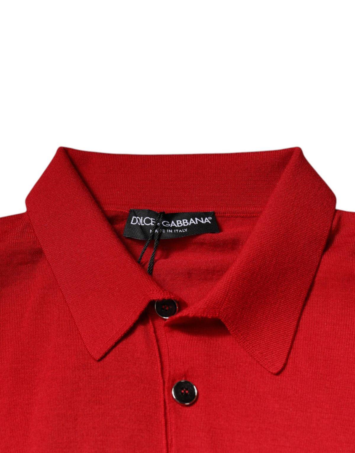 Pull en cachemire rouge à col montant de Dolce &amp; Gabbana