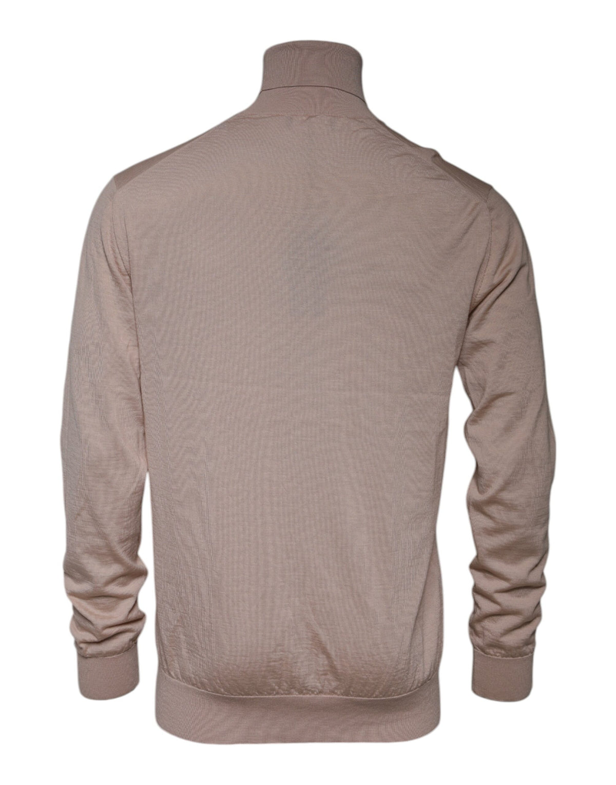 Pull en cachemire beige à col montant de Dolce &amp; Gabbana