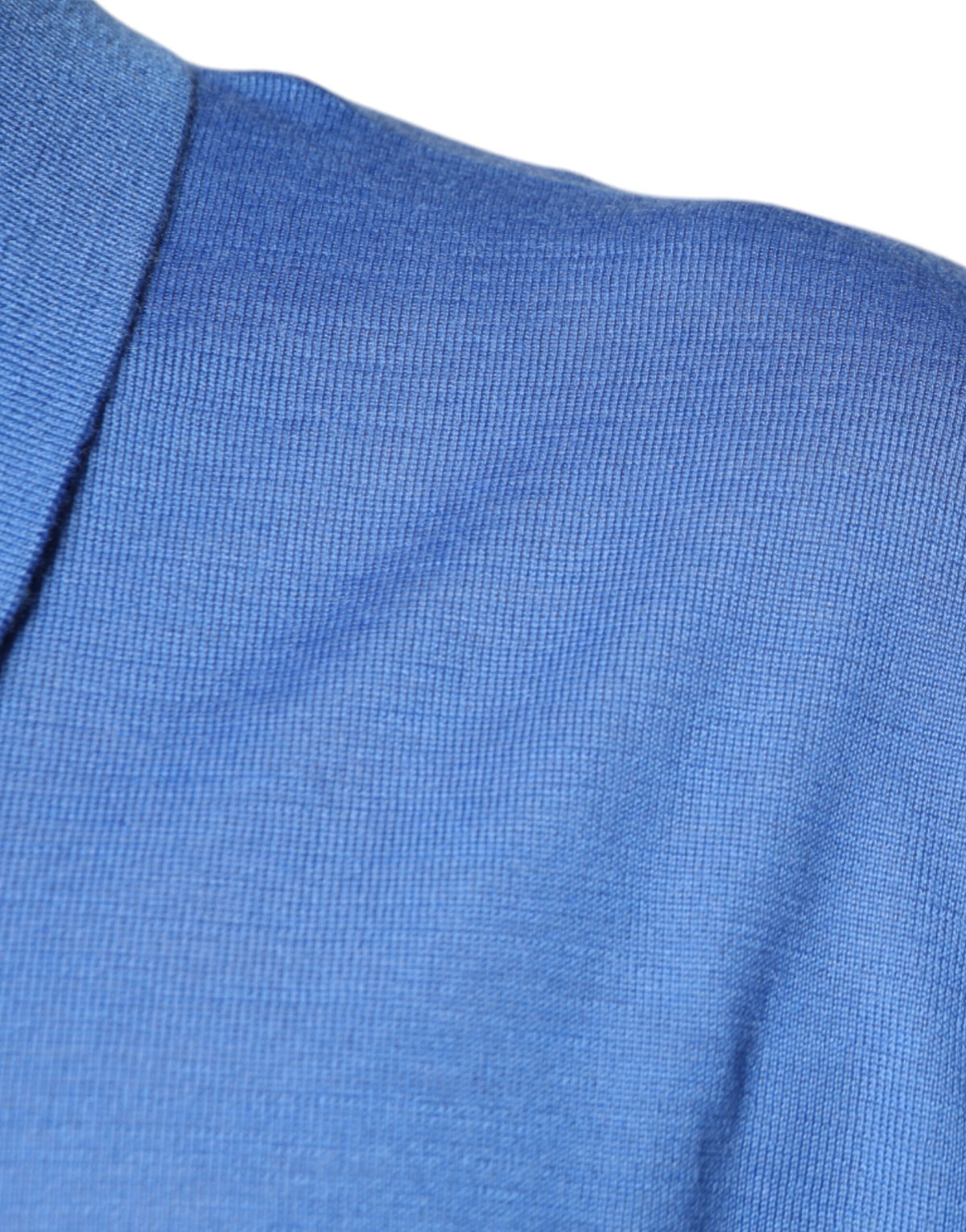 Polo à manches courtes bleu à col pour homme de Dolce &amp; Gabbana