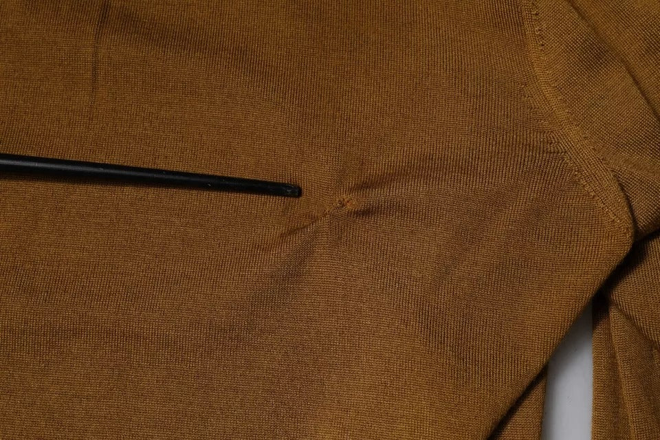 Pull en cachemire à col montant brun de Dolce &amp; Gabbana