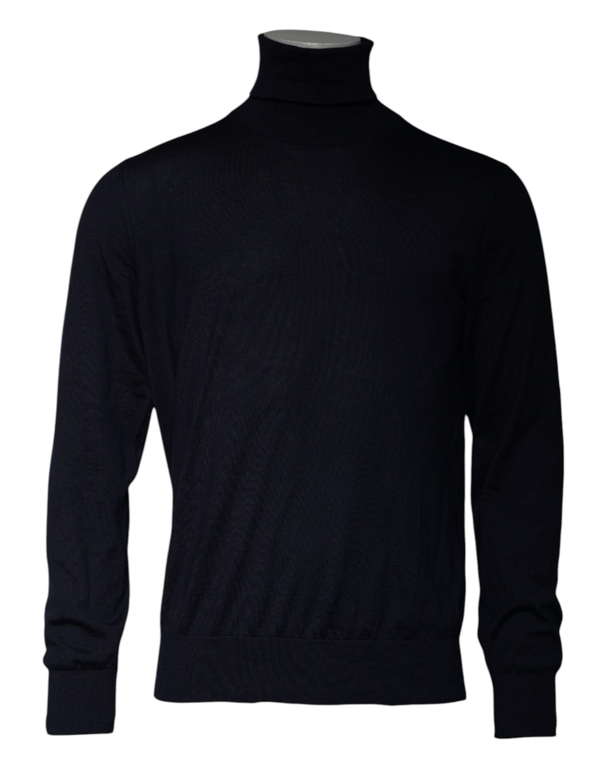 Pull en cachemire bleu à col montant de Dolce &amp; Gabbana