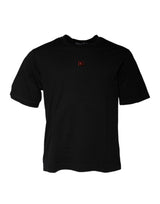 T-shirt à manches courtes à col rond noir avec logo DG de Dolce &amp; Gabbana