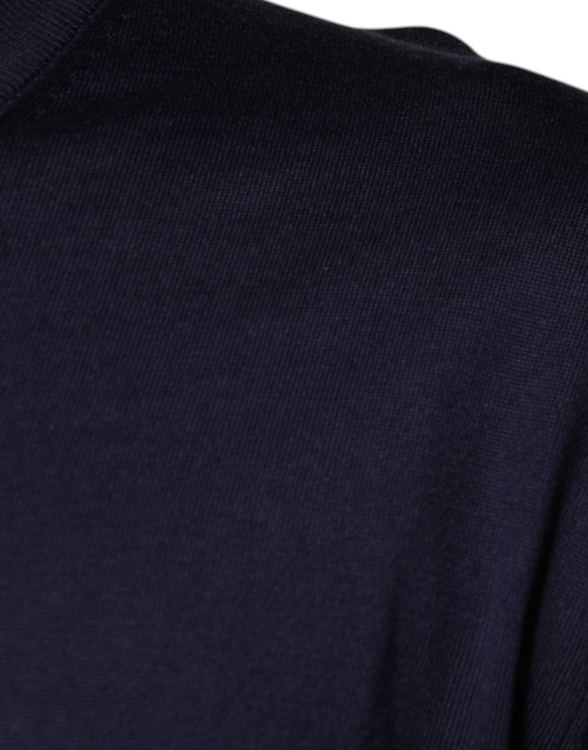 Pull en soie bleu marine à col en V de Dolce &amp; Gabbana