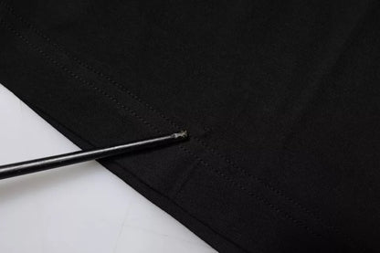 Dolce & Gabbana wit T-shirt van katoen met zwarte logo-print en korte mouwen