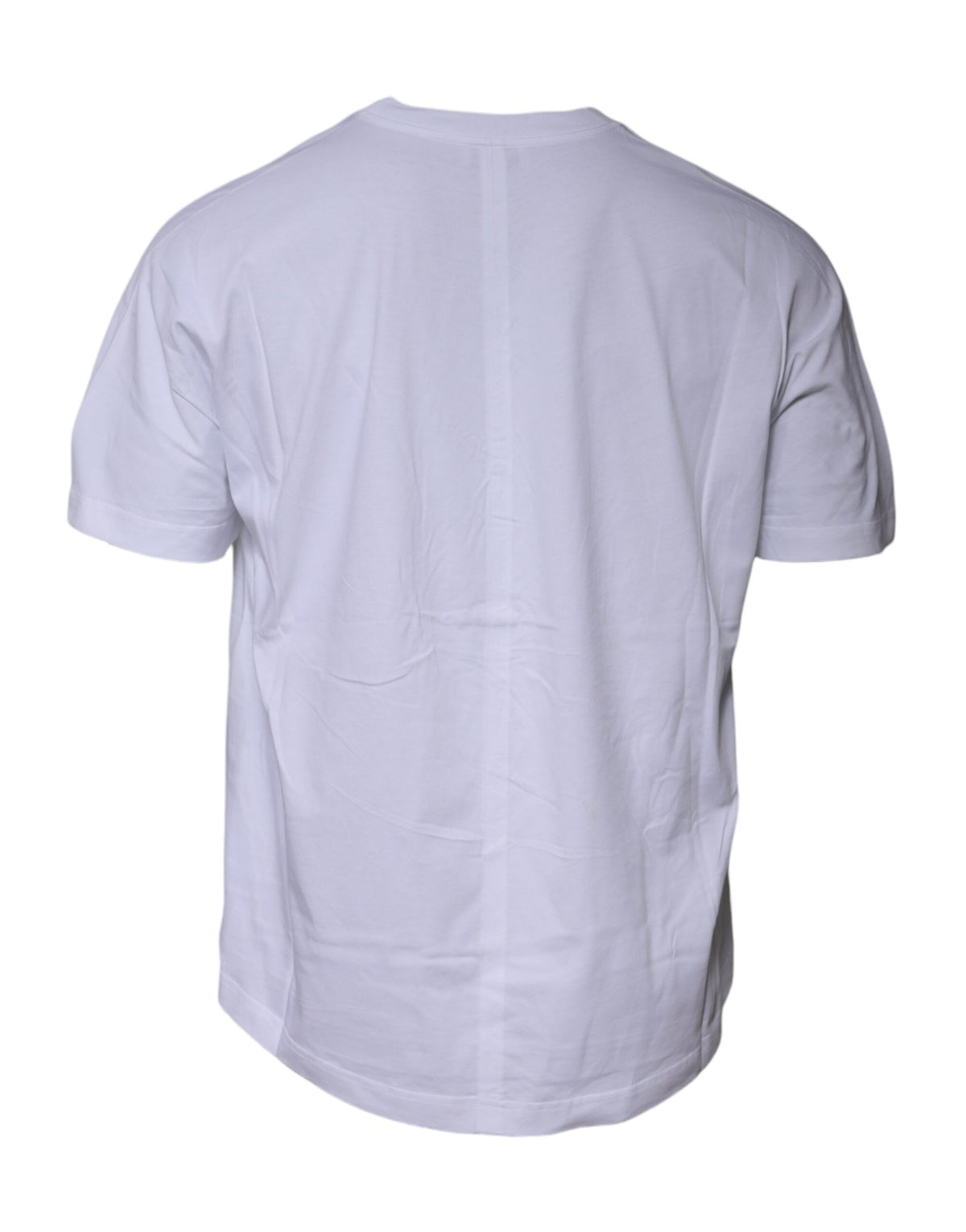 T-shirt à manches courtes en jersey de coton avec col rond et logo blanc de Balenciaga